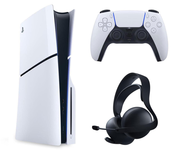 Sony PlayStation 5 Slim + Pulse Elite Midnight Black - 1331481 - zdjęcie